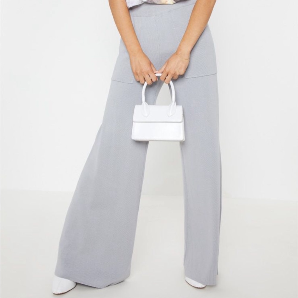 Knitted Wide Leg Trouser
